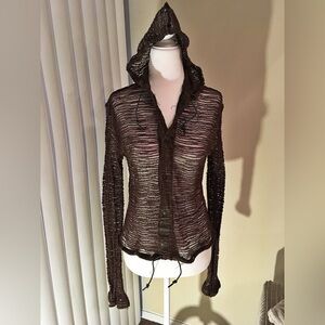 Brown Knit Cardigan